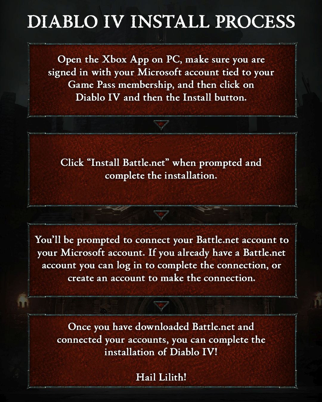 Diablo IV Game Pass - Battle.Net collegamento