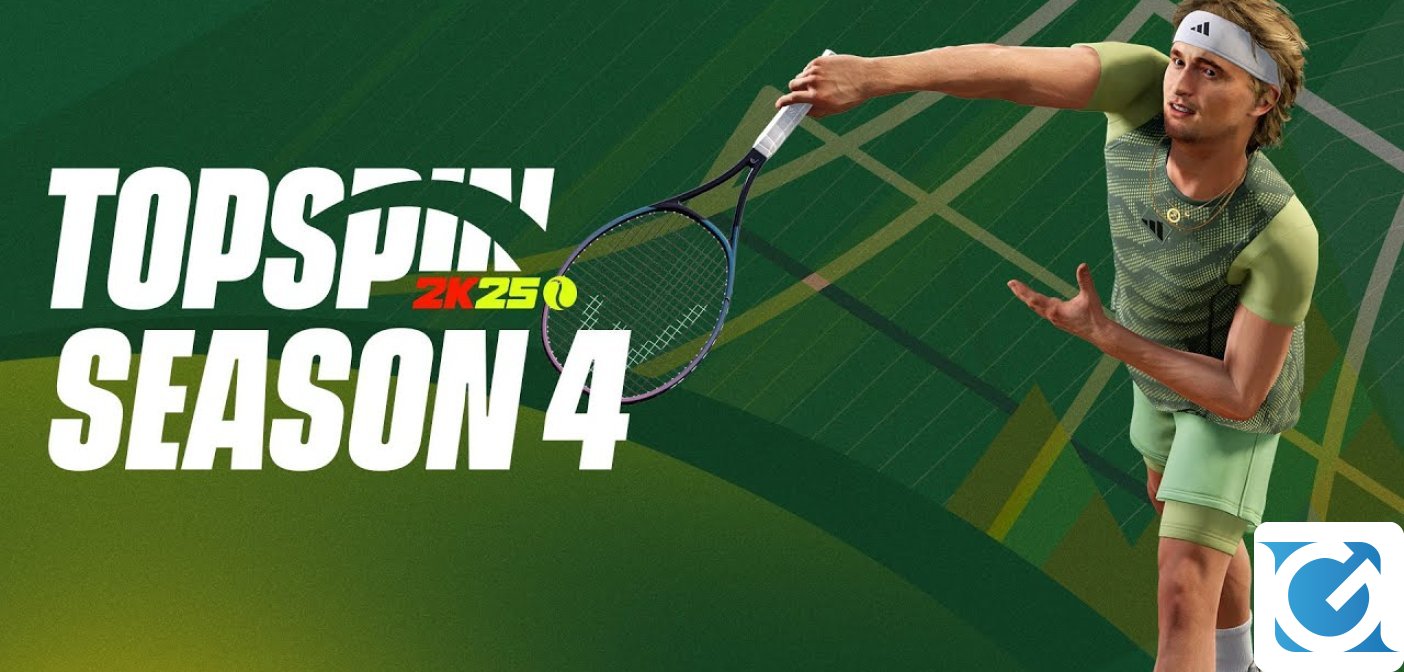 Al via la Season 4 di TopSpin 2K25