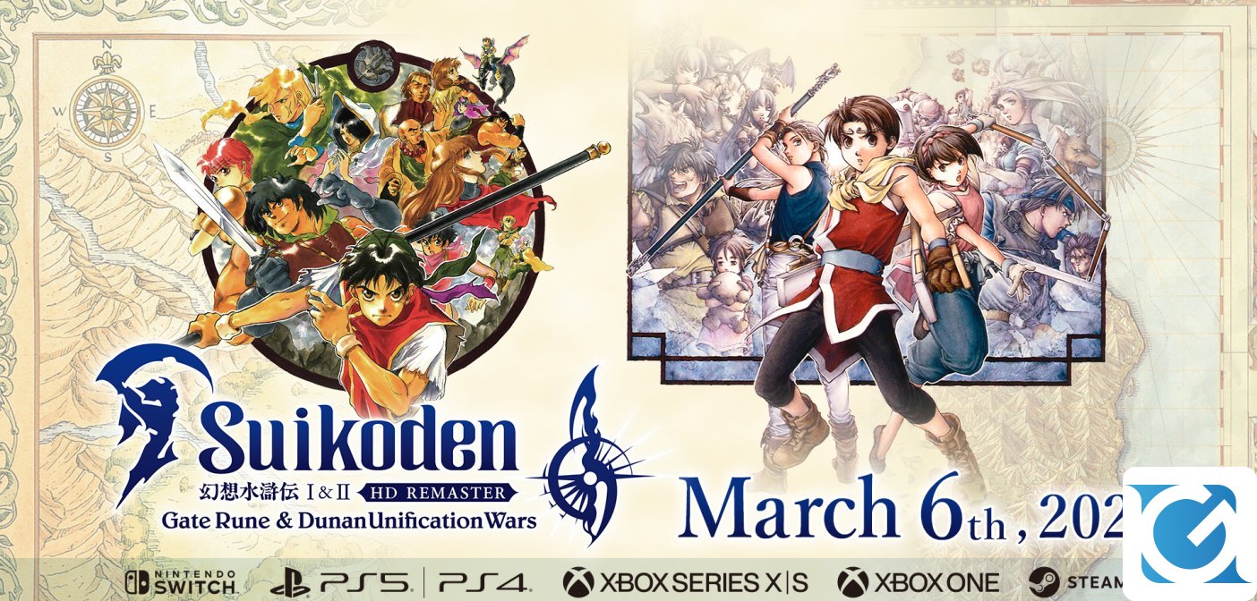 Annunciata la data d'uscita di Suikoden I&II HD Remaster Gate Rune and Dunan Unification Wars