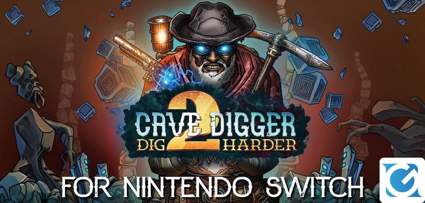 Cave Digger 2 è disponibile su Switch