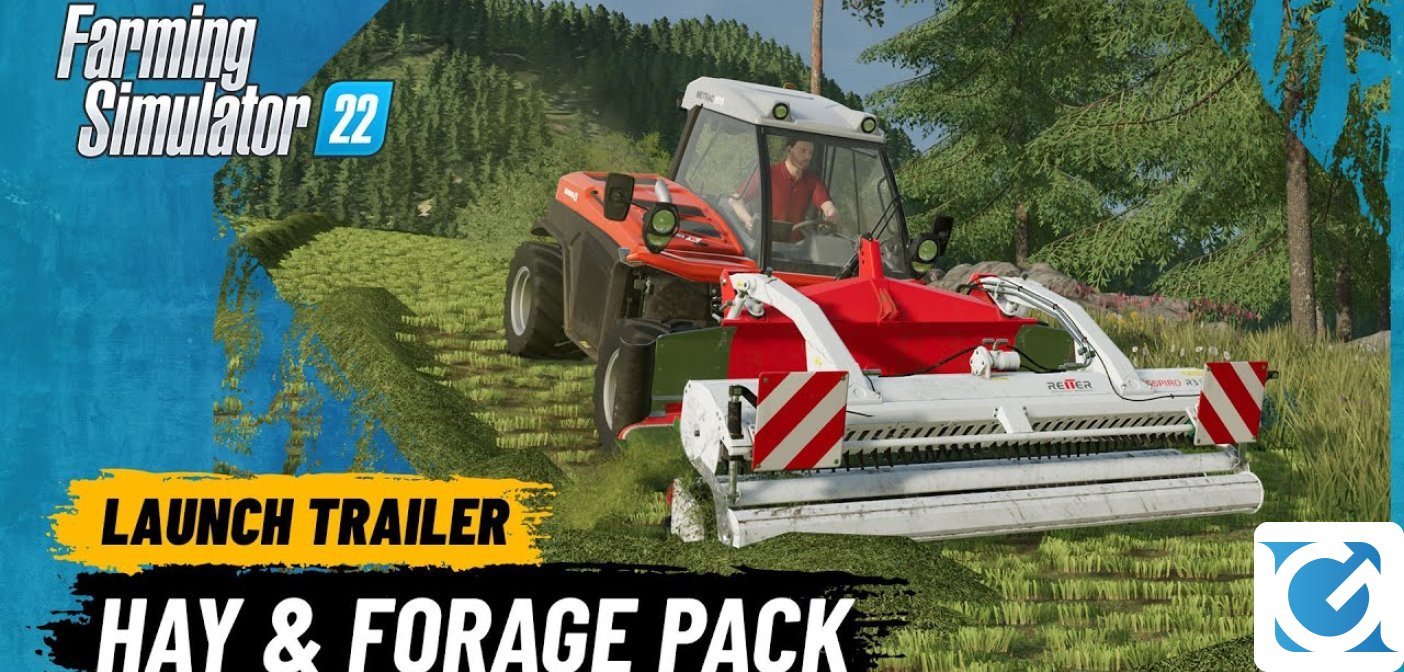 Hay & Forage Pack di Farming Simulator 22 è disponibile