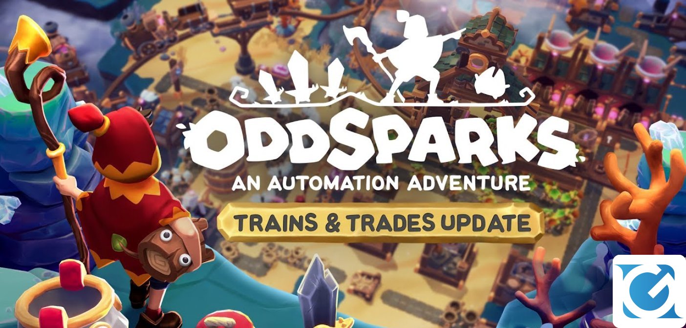 L'aggiornamento Trains & Trade di Oddsparks: An Automation Adventure è disponibile