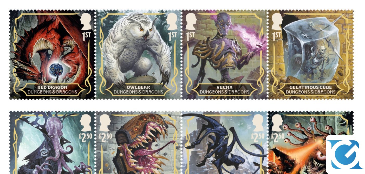 La Royal Mail festeggia i cinquat'anni di Dungeons & Dragons